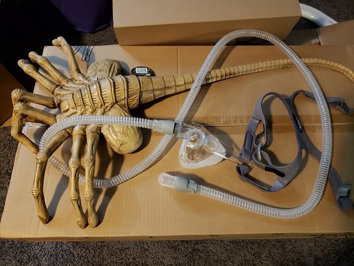 CPAP Mask  Alien Facehugger