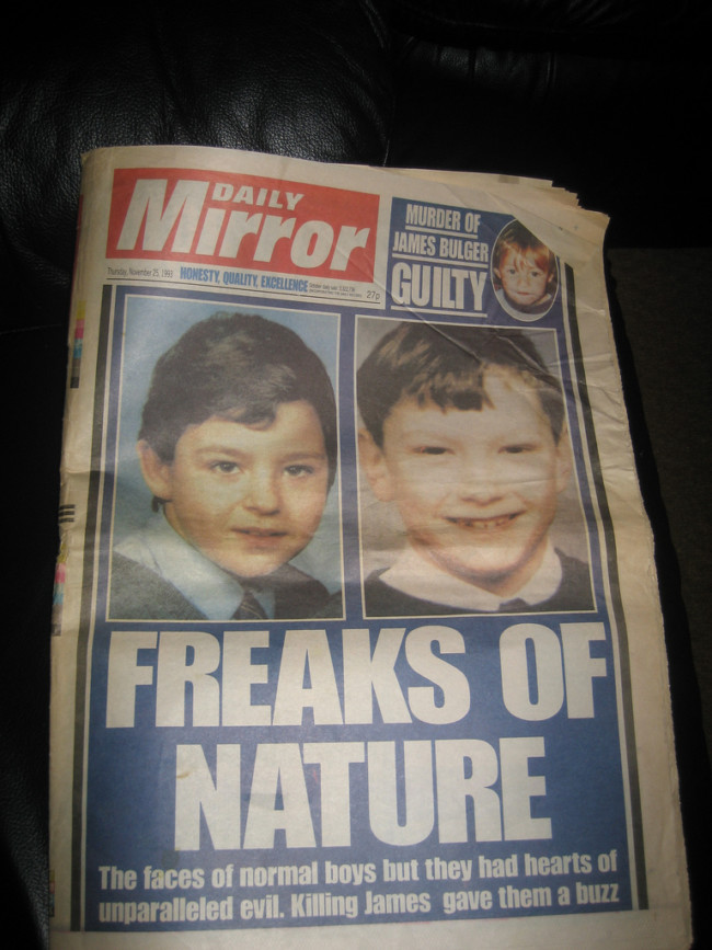 Daily Mirror Bulger freaks 