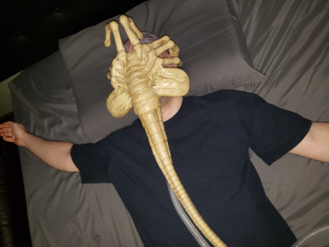 CPAP Mask  Alien Facehugger