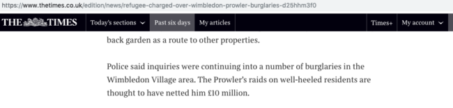 The Wimbledon Prowler