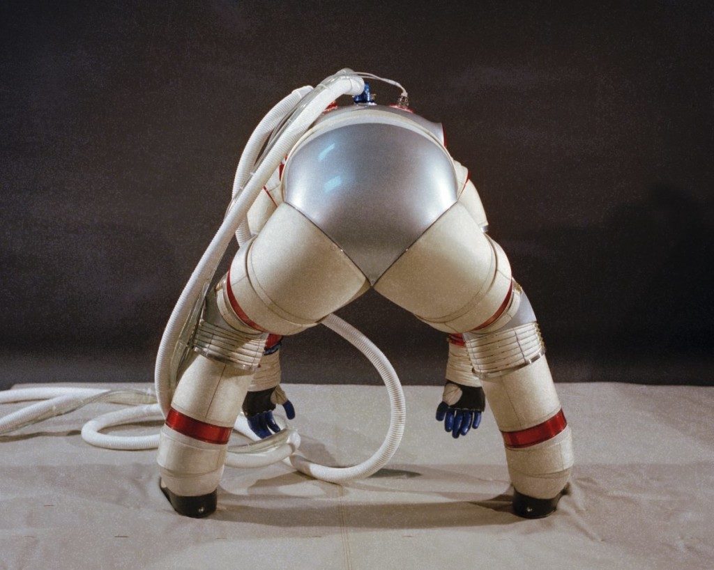 Nasa's hard shell space suits
