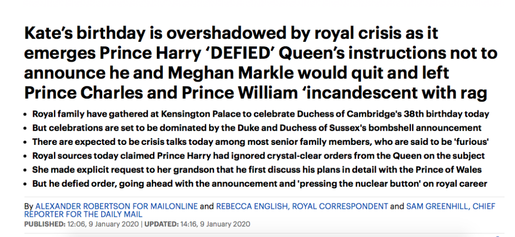 prince harry meghan markel  daily mail