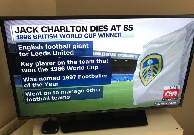 Jack Charlton CNN fail